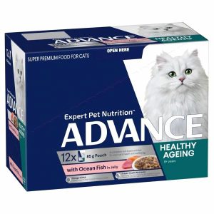 Advance Cat Mature Ocean Fish In Jelly 12X85G Sachets  |   Cat Food Cat Food Cat Food