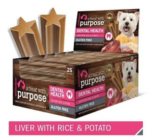 Apt Dental Stick Liver With Rice & Potato 20G  |   Dog Treats Dog Dog Hygiene