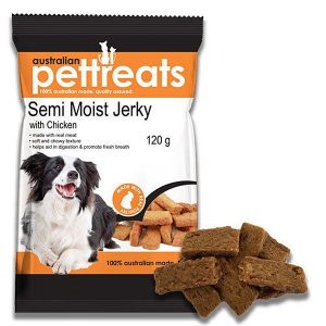 Apt Semi Moist Jerky With Chicken 120G  |   Dog Treats Dog Dog Treats