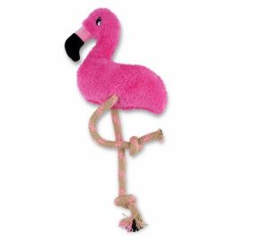 Beco Dual Material Flamingo  |   Dog Toys Dog Dog Toys