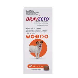 Bravecto Chew For Dogs Orange 4.5 – 10kg  |   Dog Health Dog Dog Flea & Worming