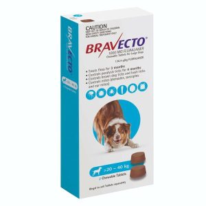 Bravecto Chews For Dogs Blue 20kg-40kg  |   Dog Health Dog Dog Flea & Worming