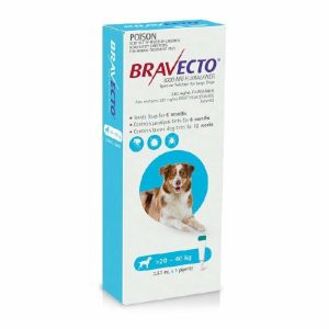 Bravecto Spot On Dog 20 To 40kg  |   Dog Health Dog Dog Flea & Worming