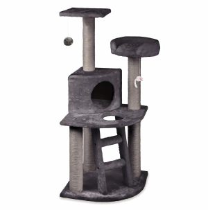 Cat Post – Corner 3 Level Playground Charcoal  |   Cat Scratchers Cat Scratchers Cat Scratchers