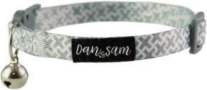 Dan & Sam Cat Collar Grey Kisses  |   Cat Collars Cat Collars Cat Collars