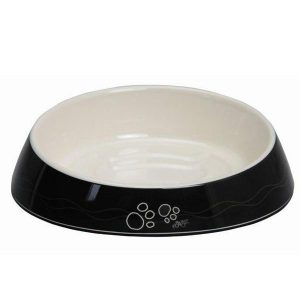 Fishcake Cat Bowl Black Paws  |   Cat Bowls Cat Bowls Cat Bowls