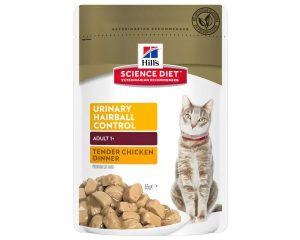 Hills Feline Pouch Urinary & Hairball Chicken  |   Cat Food Cat Food Cat Food