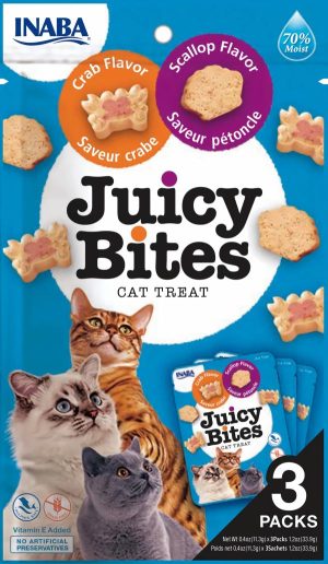 Inaba Cat Juicy Bites Scallop & Crab  |   Cat Treats Cat Treats Cat Treats