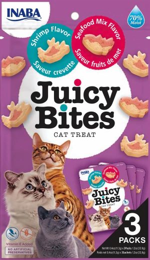 Inaba Cat Juicy Bites Shrimp & Seafood  |   Cat Treats Cat Treats Cat Treats