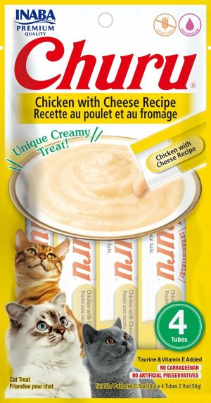 Inaba Churu Mousse Treat Chicken W/ Cheese  |   Cat Treats Cat Treats Cat Treats