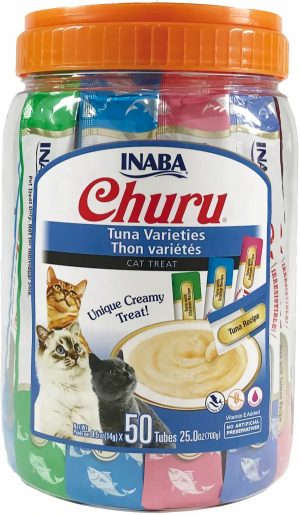 Inaba Churu Mousse Tuna Variety 50 Pack  |   Cat Treats Cat Treats Cat Treats