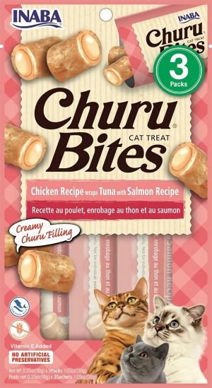 Inaba Churu Wrap Bites Tuna & Salmon  |   Cat Treats Cat Treats Cat Treats