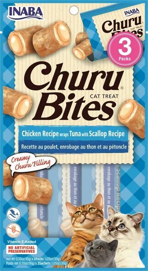 Inaba Churu Wrap Bites Tuna & Scallop  |   Cat Treats Cat Treats Cat Treats