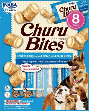 Inaba Dog Churu Wrap Bites Chicken With Cheese  |   Dog Treats Dog Dog Treats