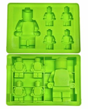 Lego Men Silcone Mould Green / Lime  |   Dog Bowls Treat Jars Dog Dog Bowls Treat Jars