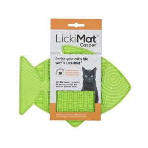 Lickimat Casper For Cats Green  |   Cat Bowls Cat Bowls Cat Bowls