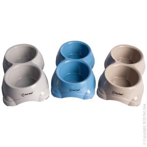 Pet One Cat Bowl Double Non Slip  |   Cat Bowls Cat Bowls Cat Bowls