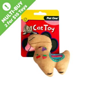 Pet One Cat Toy Plush Llama Brown  |   Cat Toys Cat Toys Cat Toys