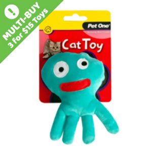 Pet One Cat Toy Plush Octopus Blue  |   Cat Toys Cat Toys Cat Toys