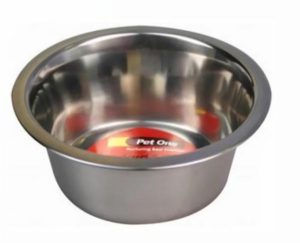 Pet One Dog Bowl Standard S/Steel  |   Dog Bowls Treat Jars Dog Dog Bowls Treat Jars