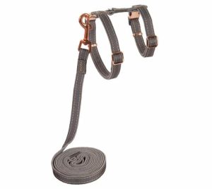 Rogz Urbancat Harness & Lead Set Dove Grey  |   Cat Harness Cat Harness Cat Harness