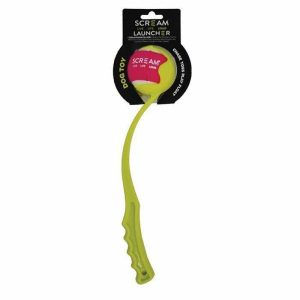 Scream Ball Launcher Loud Green  |   Dog Toys Dog Dog Toys