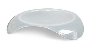 Smart Cat Shallow Cat Food Dish – Transparent White  |   Cat Bowls Cat Bowls Cat Bowls