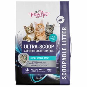 Trouble & Trix Scoopable Litter Ocean Breeze 10L  |   Cat Litter Cat Litter Cat Litter