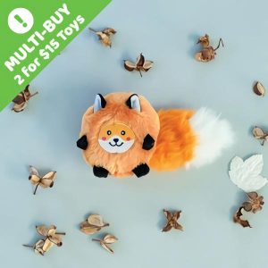 Zippy Paws Bushy Throw Fox  |   Dog Toys Dog Dog Toys