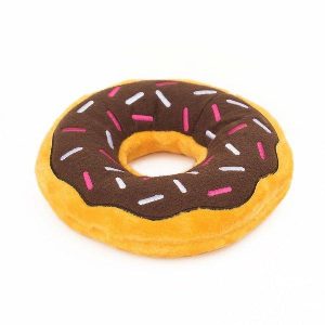 Zippy Paws Donutz Jumbo Chocolate 25cm  |   Dog Toys Dog Dog Toys