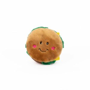 Zippy Paws Nomnom Hamburger 11X11cm  |   Dog Toys Dog Dog Toys