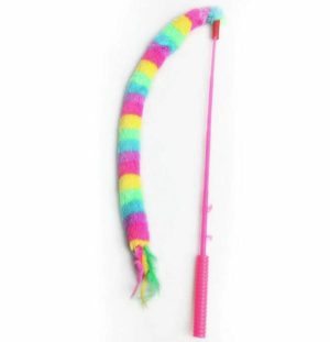 Cat Wand Toy W/Tail & Bell  |   Cat Toys Cat Toys Cat Toys