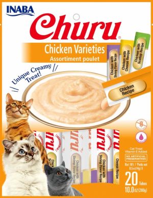 Inaba Churu Mousse Chicken Variety 20 Pack  |   Cat Treats Cat Treats Cat Treats